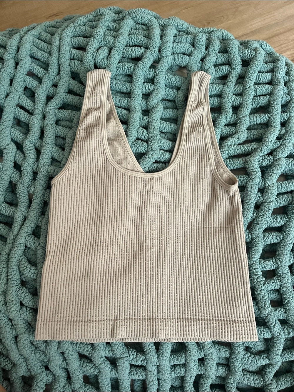 Nikibiki Ribbed Tank Top in gray